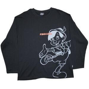 Disney Pinocchio Oversized Long Sleeve Graphic Tee - Size XL